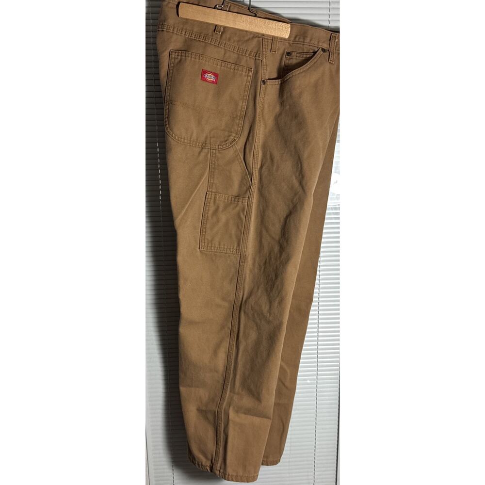 Dickies Pants Men 40X30 Brown Duck Carpenter Jeans Relaxed Workwear Canvas